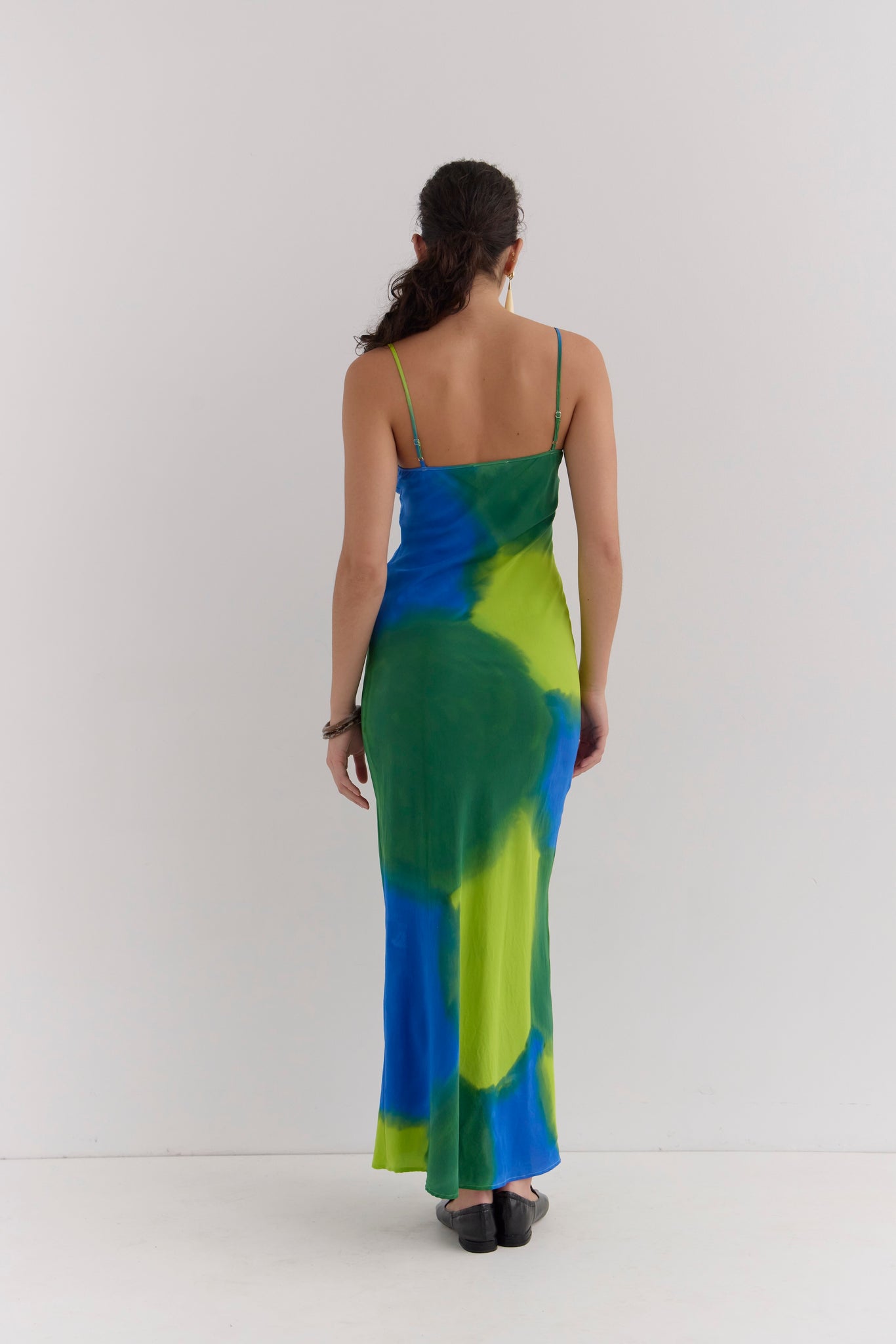 MILKA BIAS CUT CAMI DRESS- HAND PAINTED COOL