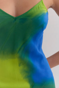 MILKA BIAS CUT CAMI DRESS- HAND PAINTED COOL