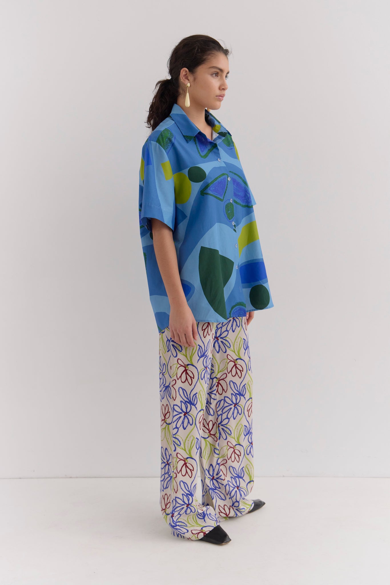 SANTANA COLLARED SHIRT- RIZZ PRINT