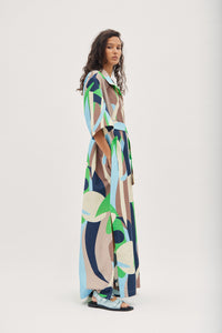 DANTAS TUNIC SHIRT DRESS- GALAXY PRINT SILK COTTON VOILE