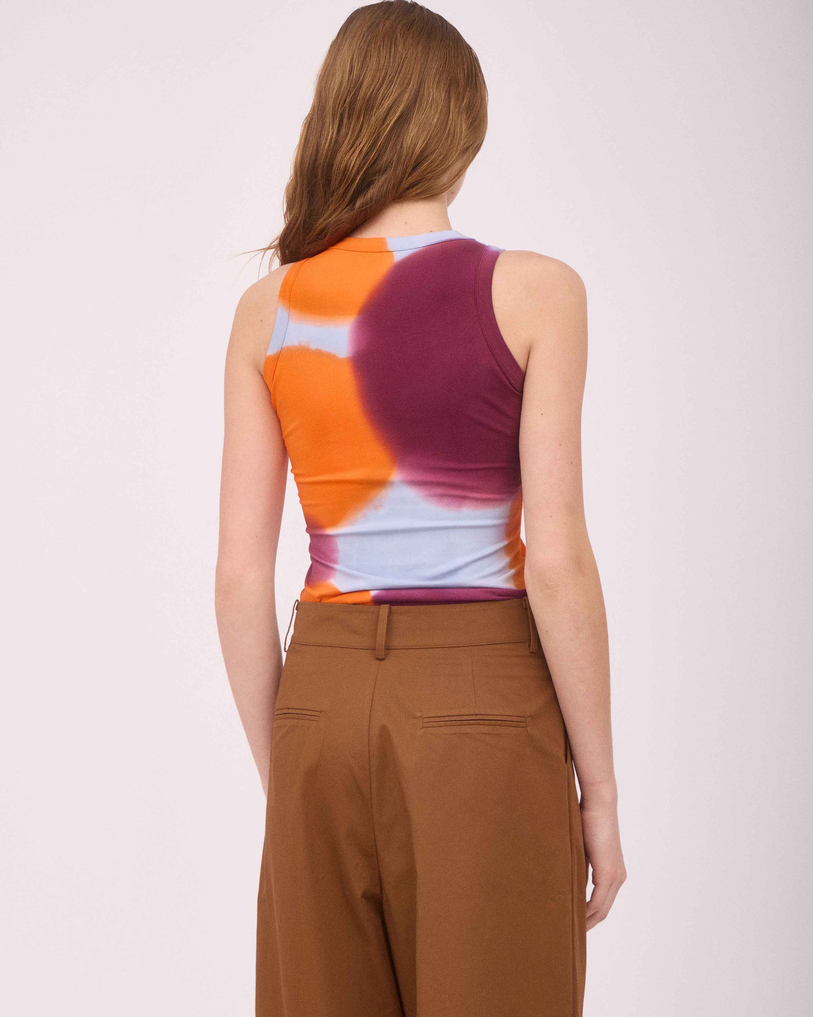 CLINTON SINGLET ORANGE/BURGUNDY/BLUE GREY