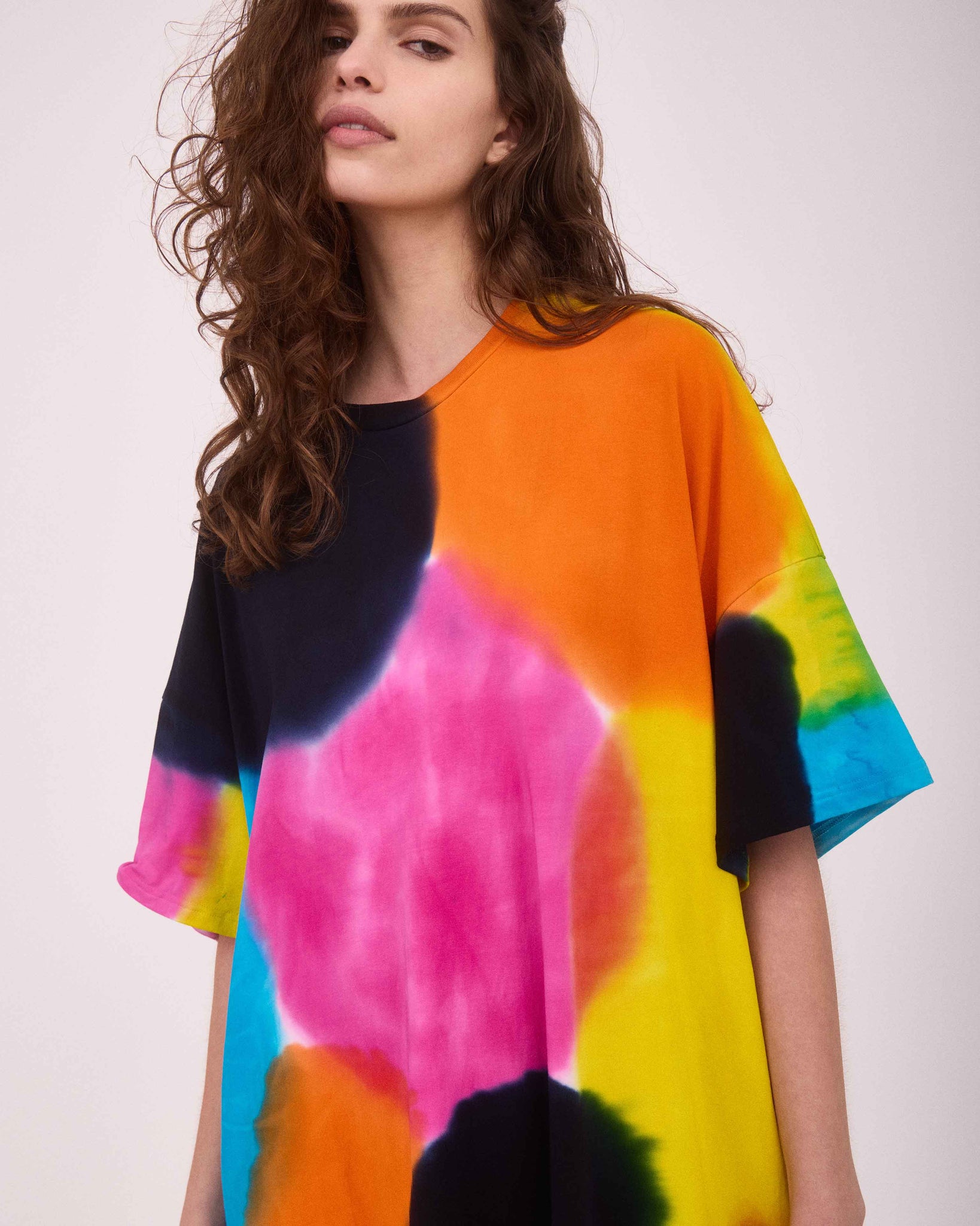 RIVER OVER-SIZED MINI DRESS MULTI COLOUR