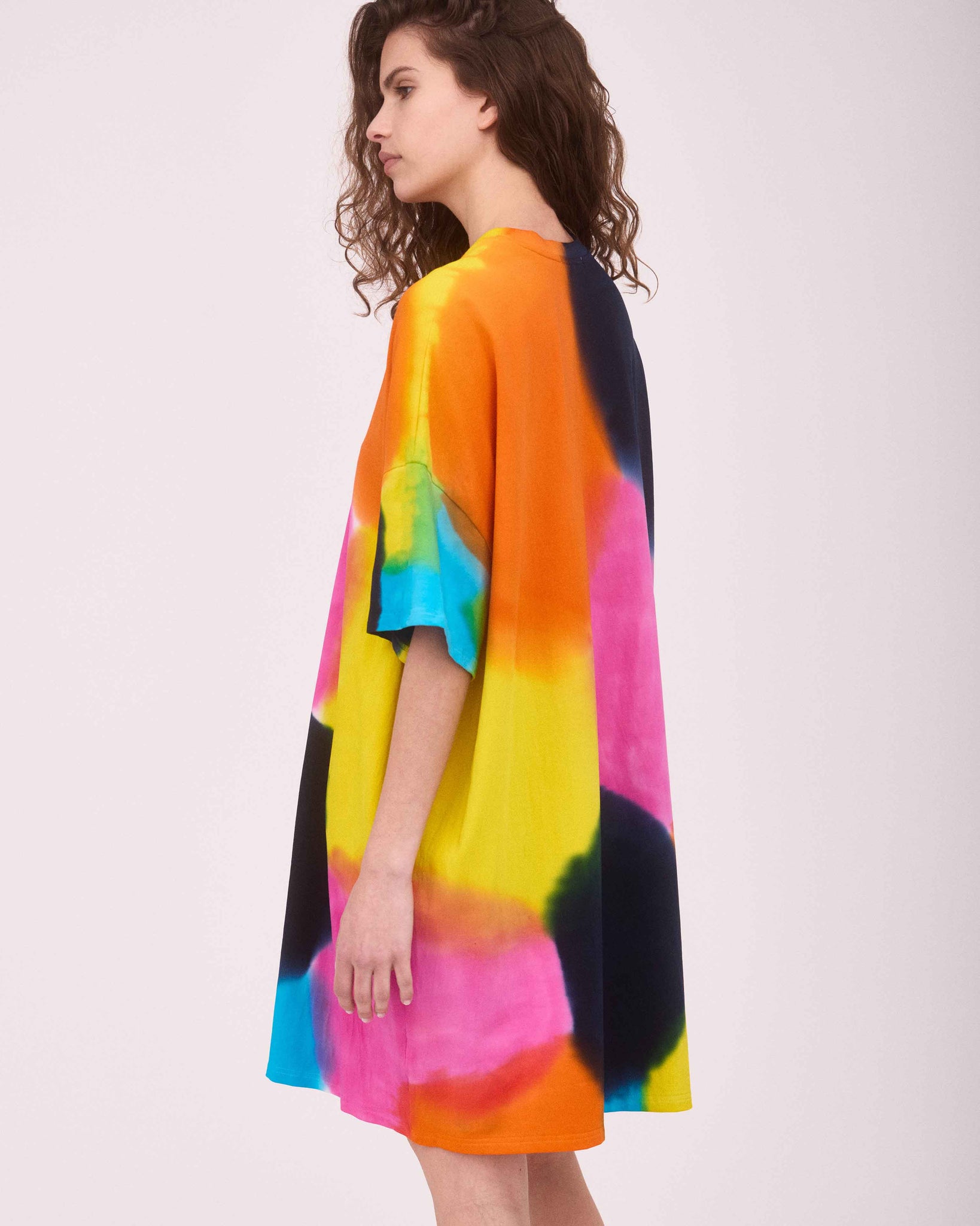 RIVER OVER-SIZED MINI DRESS MULTI COLOUR