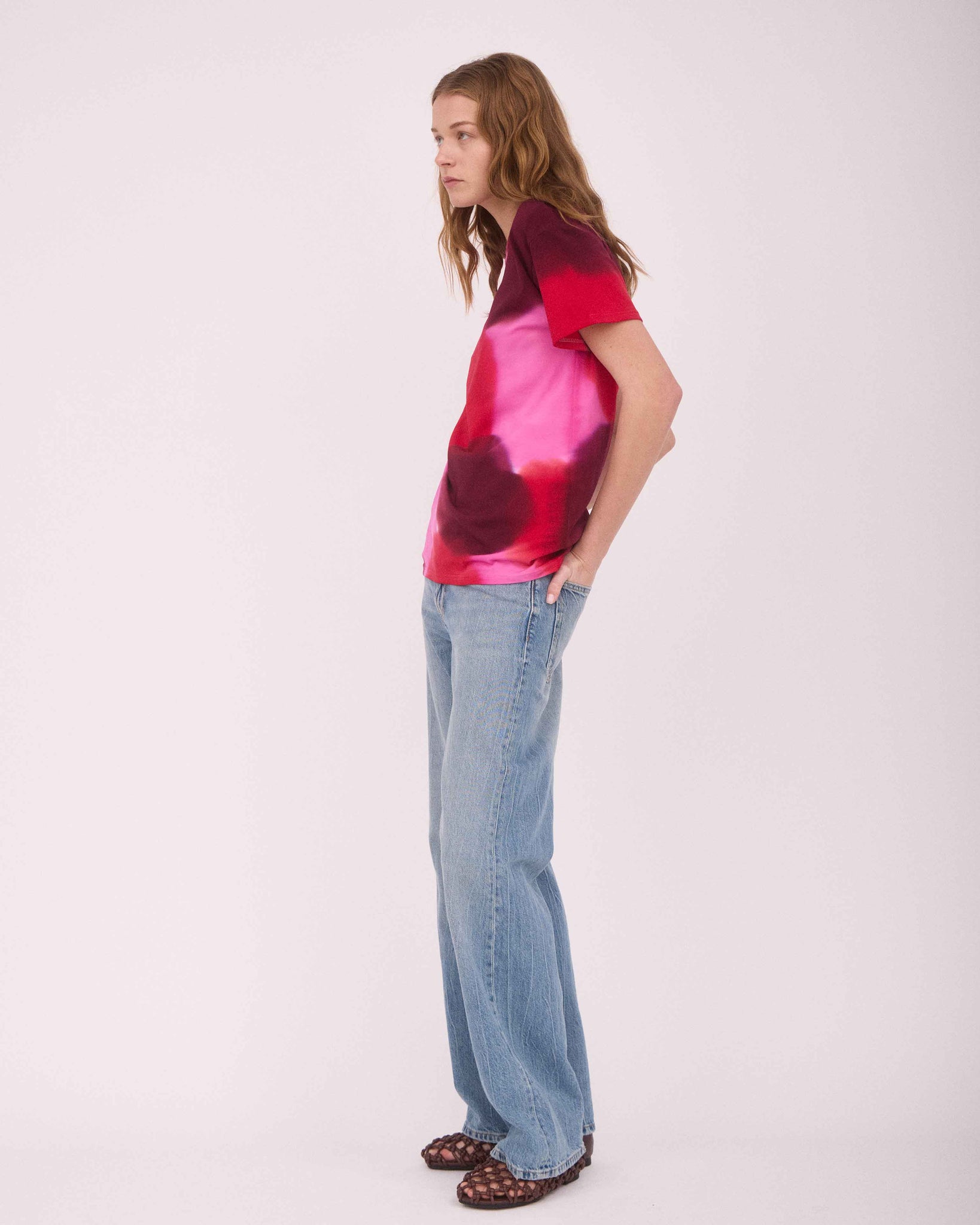 TEO T-SHIRT RED/PINK/BURGUNDY