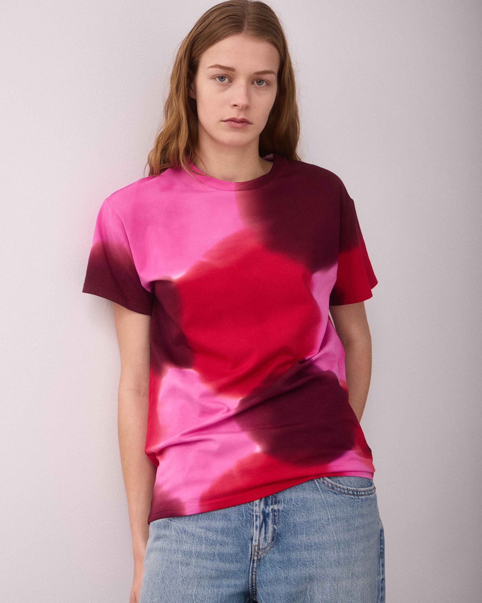 TEO T-SHIRT RED/PINK/BURGUNDY