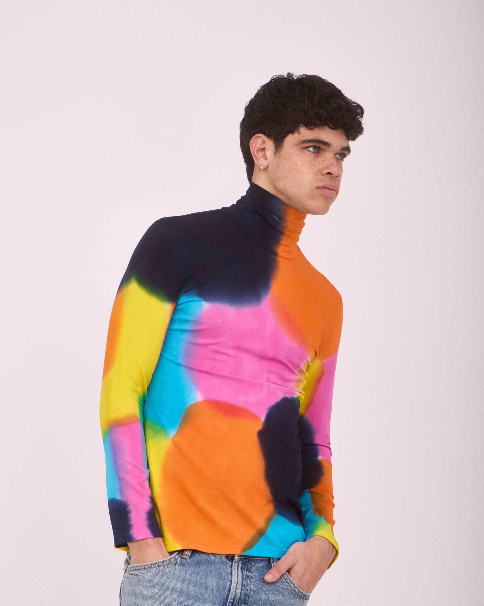 KAT TURTLE NECK TOP MULTI