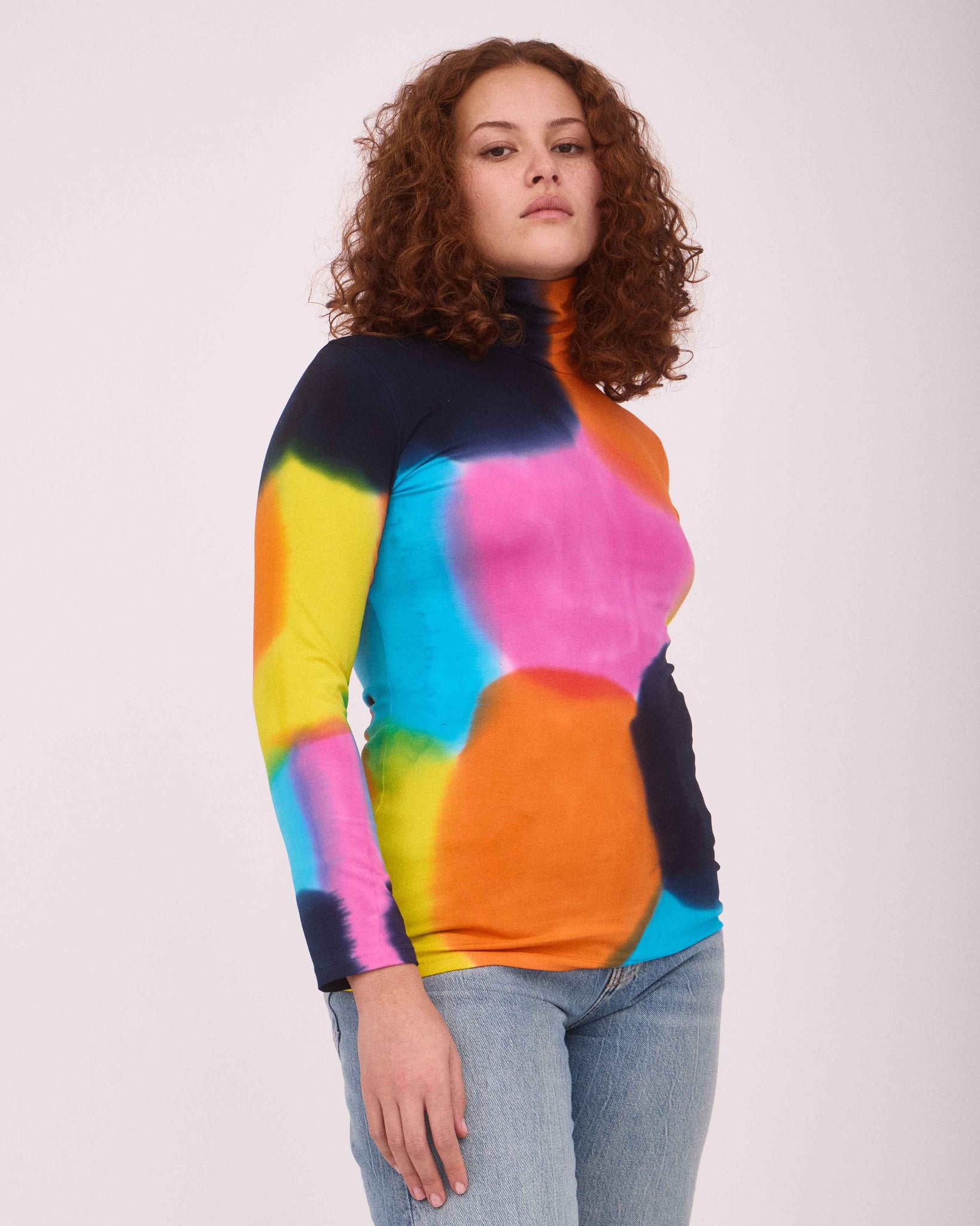 KAT TURTLE NECK TOP MULTI