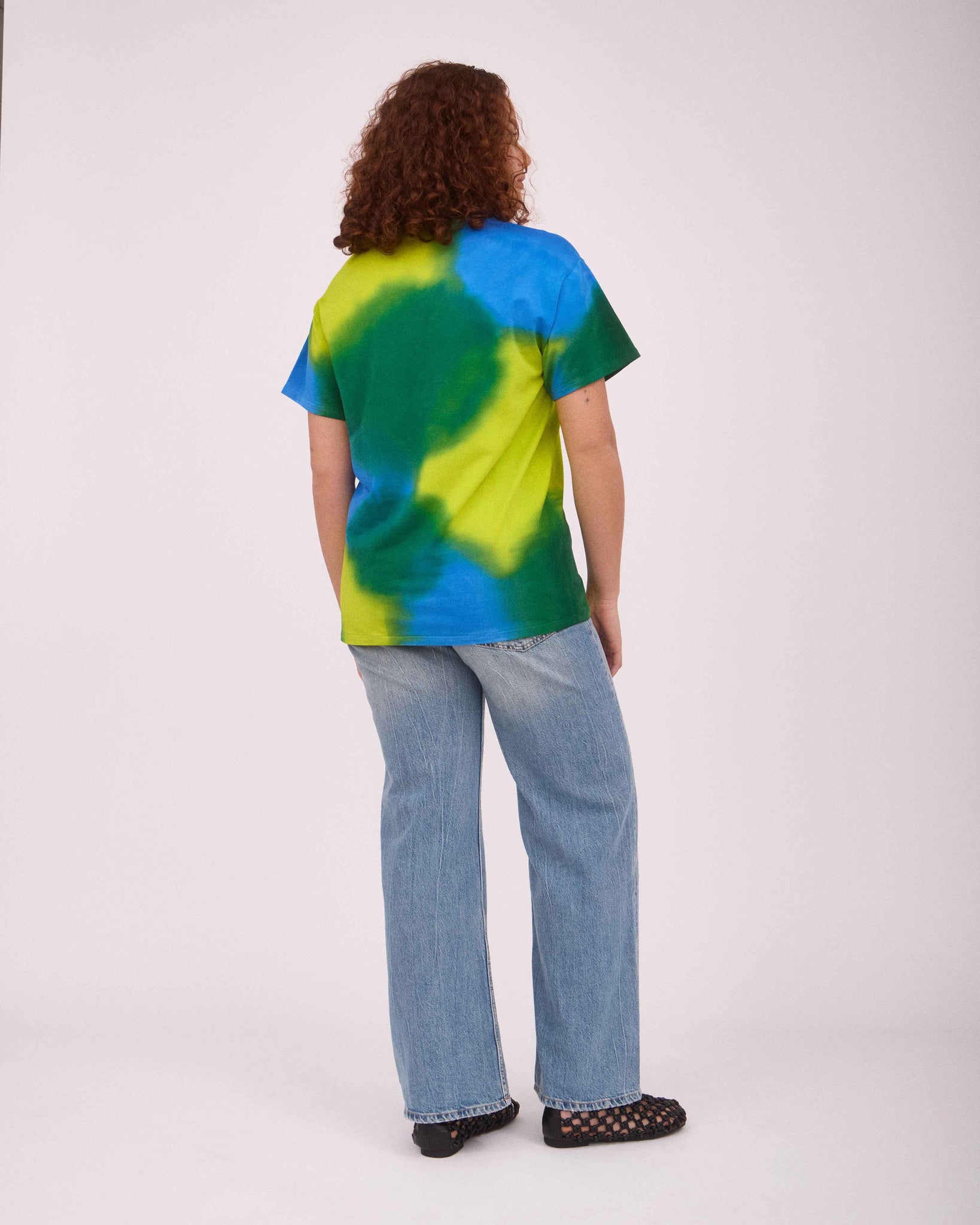 TEO T-SHIRT LIME GREEN/BLUE/DEEP GREEN