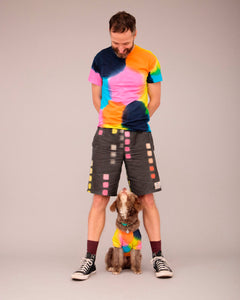OWNER/DOG T-SHIRT HAND PAINTED SET MULTI COLOUR ( PRE-ORDER)
