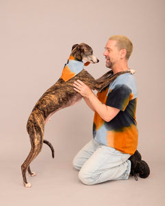 DOG T-SHIRT WITH MATCHING SCARF SET NEUTRAL COLOUR (PRE-ORDER)