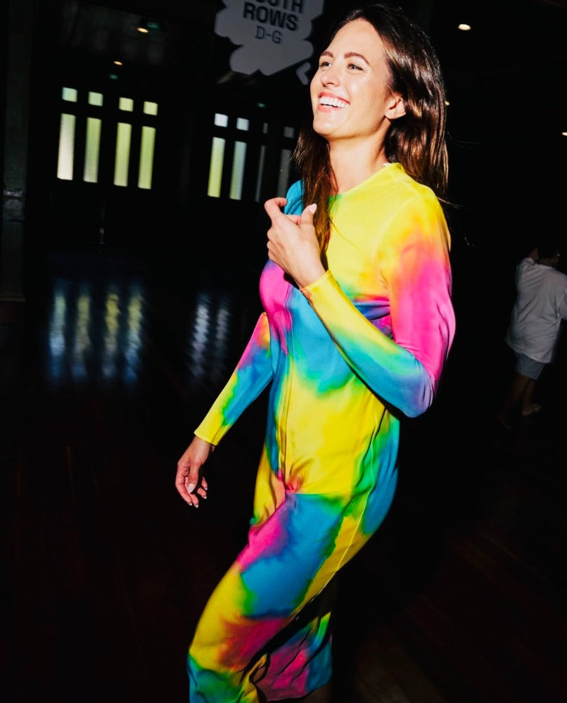 PADDLE POP SILK DRESS
