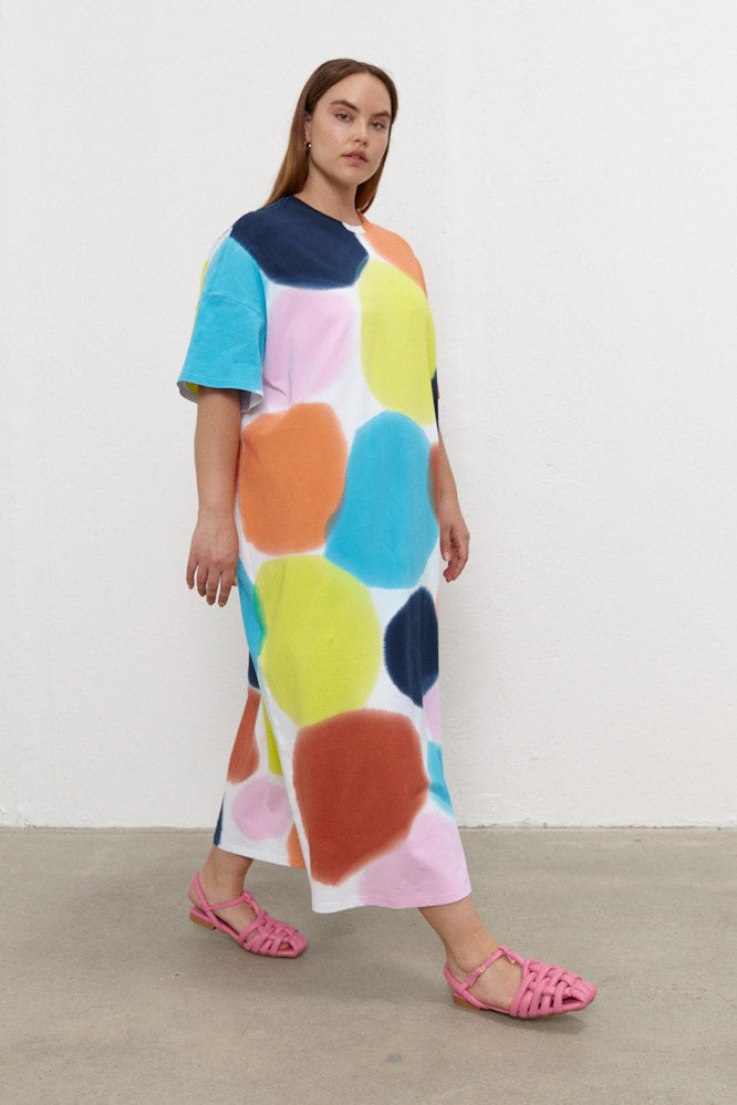 Adele Maxi Shift Dress - Multi Colours