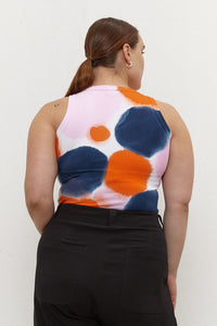 Clinton Singlet Orange/Navy/Pink