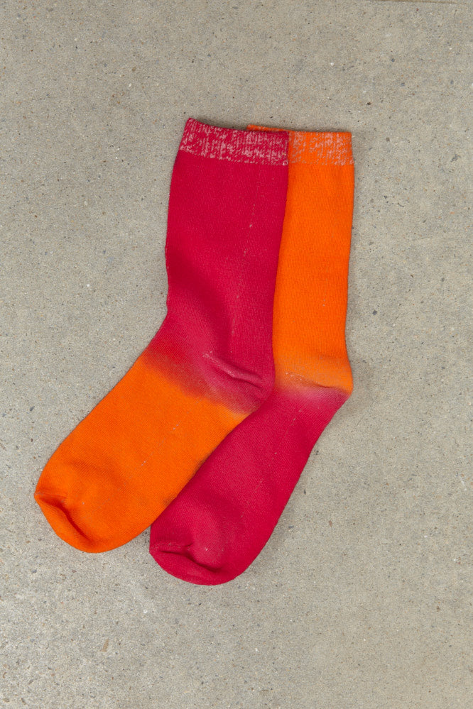 Charlie Socks Orange/Pink