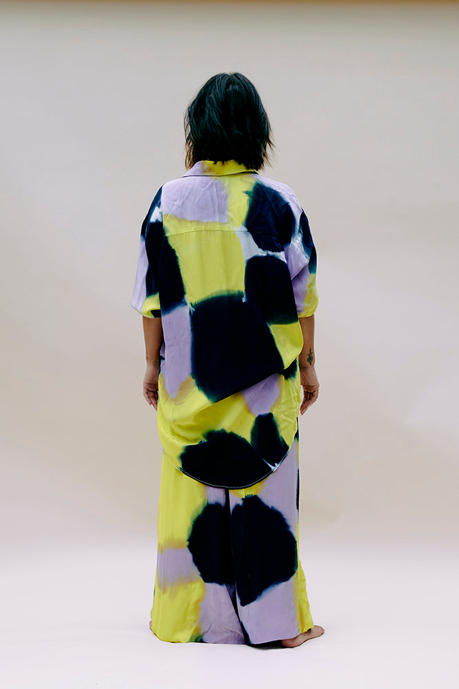 PADDLE POP SILK SET ( NAVY,NEON YELLOW,LILAC,)
